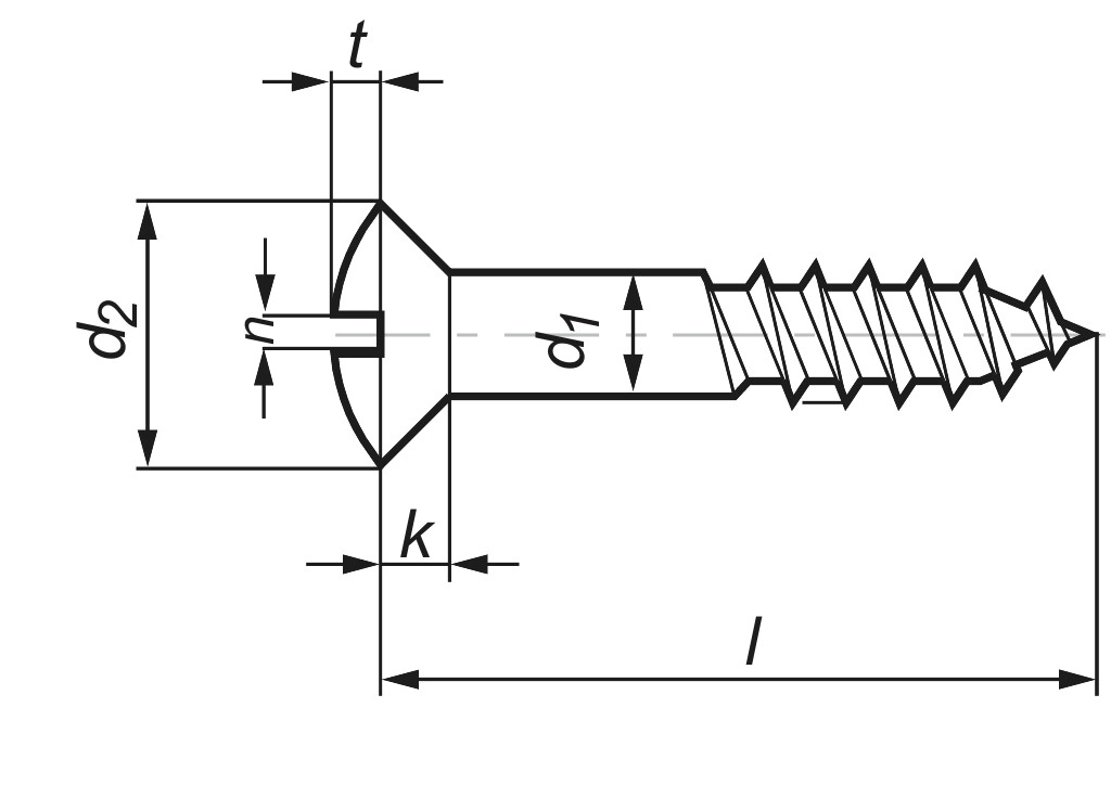 DIN 95   2,5 x  12  steel zinc-plated